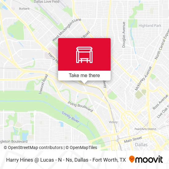 Harry Hines @ Lucas - N - Ns map