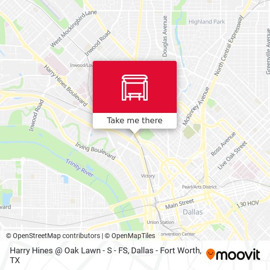 Mapa de Harry Hines @ Oak Lawn - S -  FS