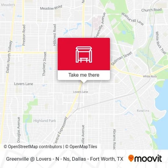 Greenville @ Lovers - N - Ns map