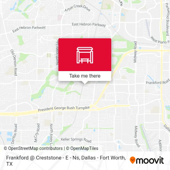 Frankford @ Creststone - E - Ns map