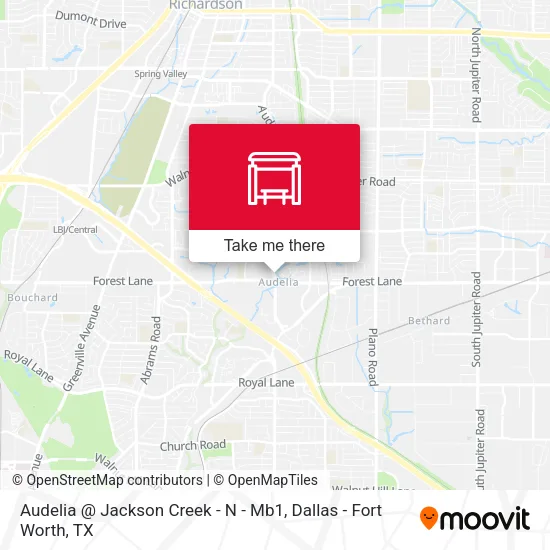 Audelia @ Jackson Creek - N - Mb1 map