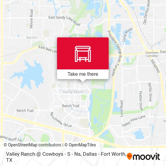 Valley Ranch @ Cowboys - S - Ns map
