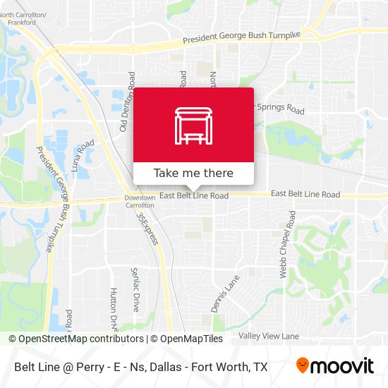 Belt Line @ Perry - E - Ns map