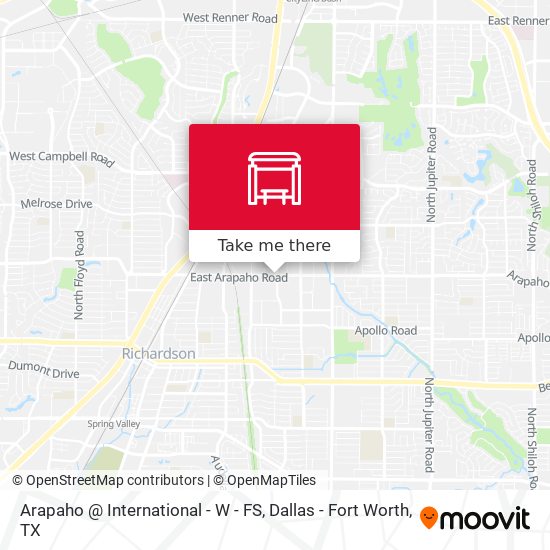 Arapaho @ International - W - FS map
