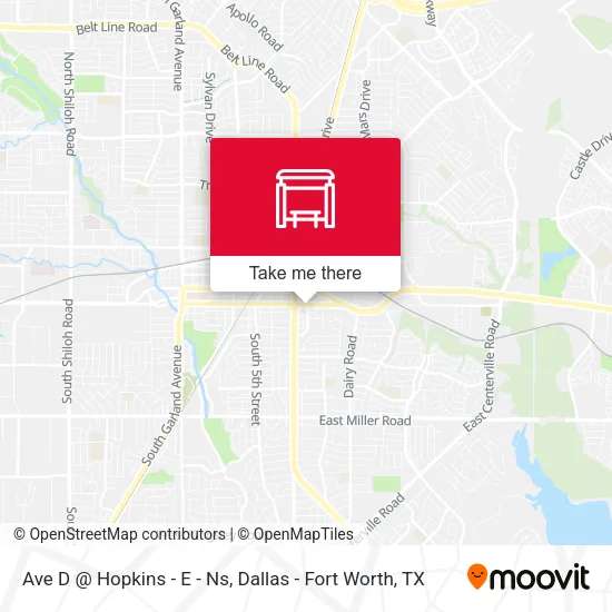 Ave D @ Hopkins - E - Ns map