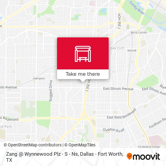 Zang @ Wynnewood Plz - S - Ns map