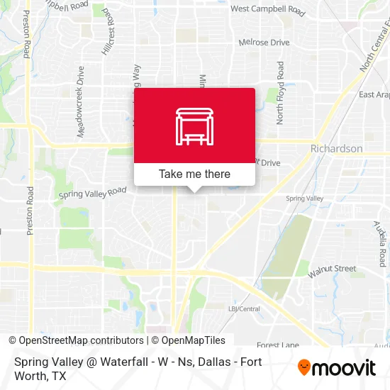 Spring Valley @ Waterfall - W - Ns map
