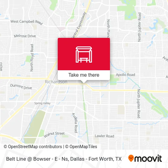 Belt Line @ Bowser - E - Ns map