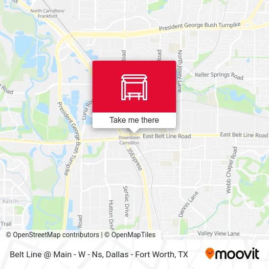 Belt Line @ Main - W - Ns map