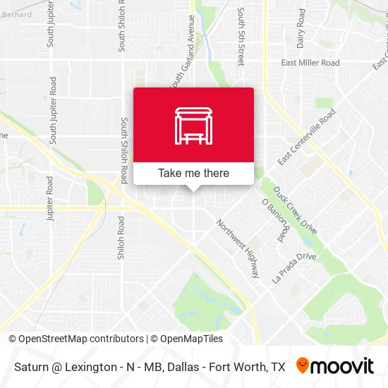 Saturn @ Lexington - N - MB map