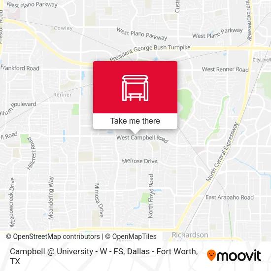 Campbell @ University - W - FS map