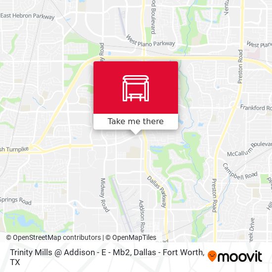 Trinity Mills @ Addison - E - Mb2 map