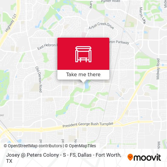 Josey @ Peters Colony - S - FS map