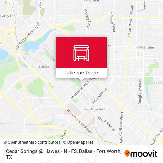 Cedar Springs @ Hawes - N - FS map