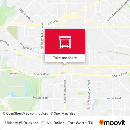 Mapa de Military @ Buckner - E - Ns