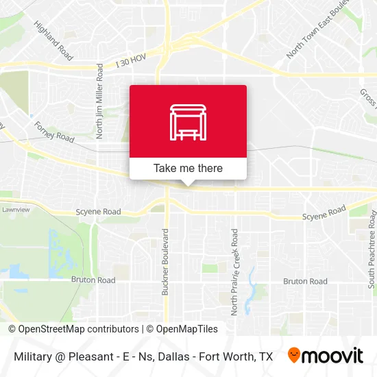 Mapa de Military @ Pleasant - E - Ns