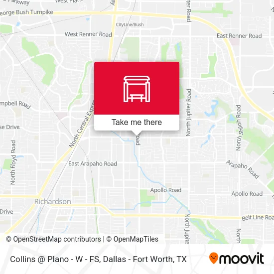 Collins @ Plano - W - FS map