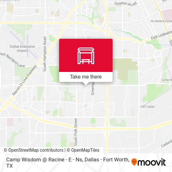 Camp Wisdom @ Racine - E - Ns map