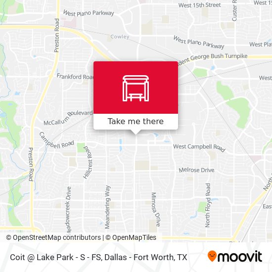 Coit @ Lake Park  - S - FS map