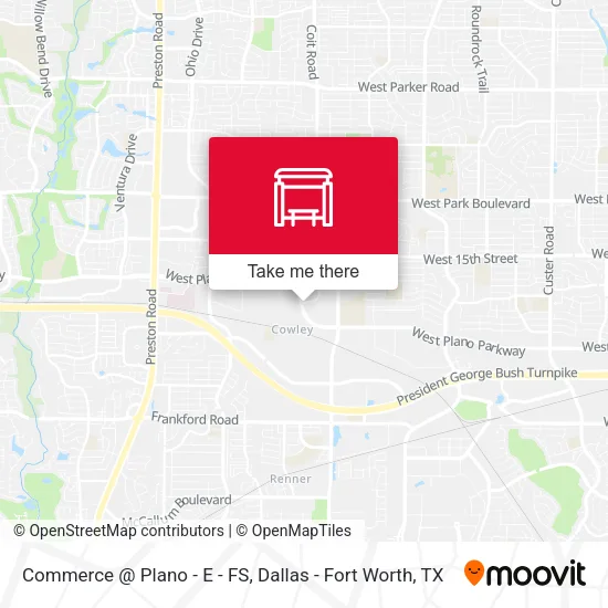Mapa de Commerce @ Plano - E - FS