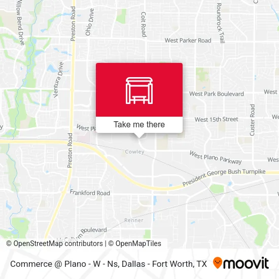 Mapa de Commerce @ Plano - W - Ns
