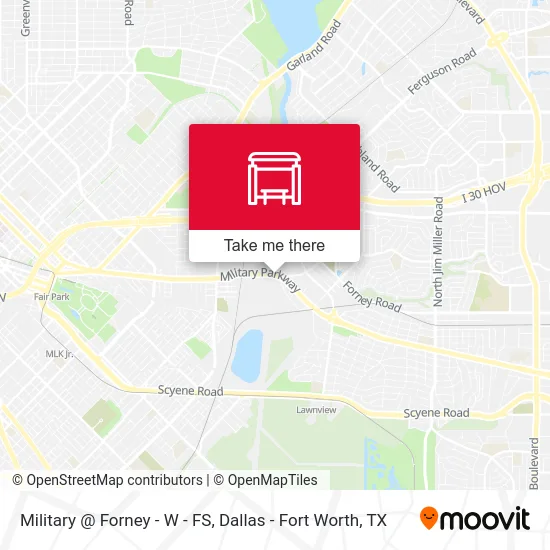 Military @ Forney - W - FS map