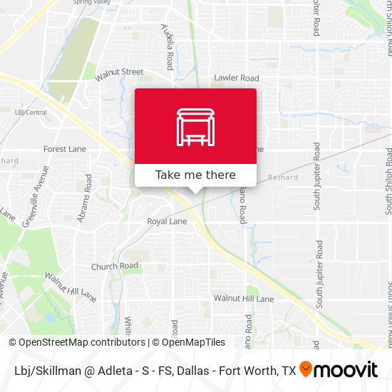 Lbj/Skillman @ Adleta - S - FS map