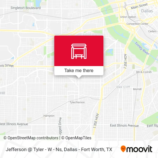 Jefferson @ Tyler - W - Ns map