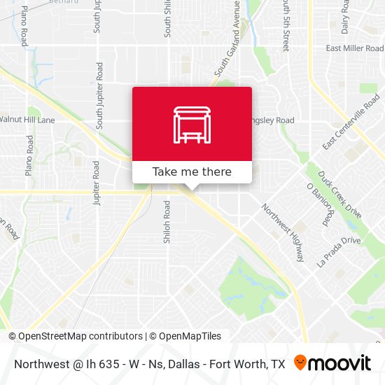 Northwest @ Ih 635 - W - Ns map