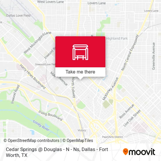 Cedar Springs @ Douglas - N - Ns map