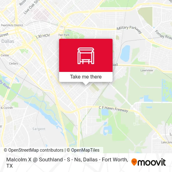 Malcolm X @ Southland - S - Ns map