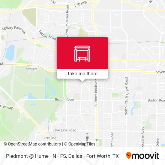 Piedmont @ Hume - N - FS map