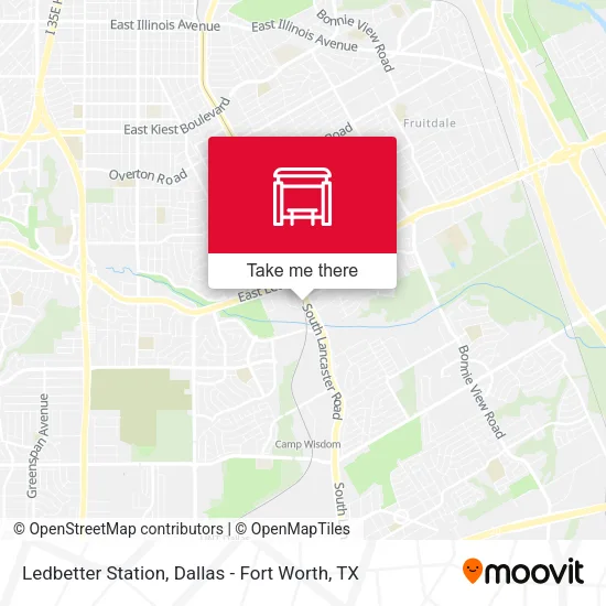 Ledbetter Station map