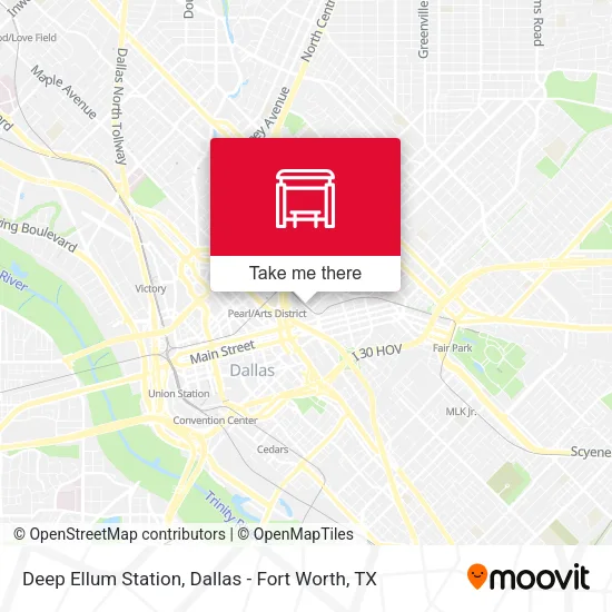 Deep Ellum Station map