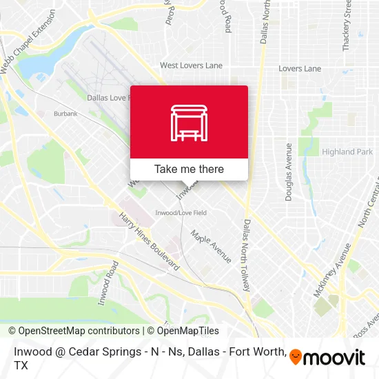 Inwood @ Cedar Springs - N - Ns map