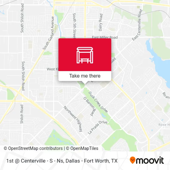 1st @ Centerville - S - Ns map