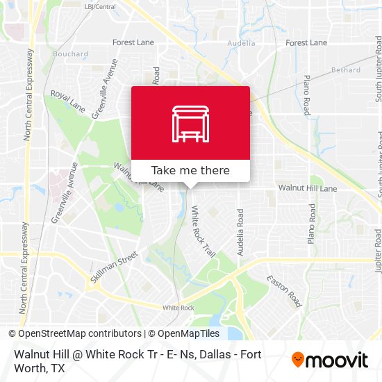 Walnut Hill @ White Rock Tr - E- Ns map