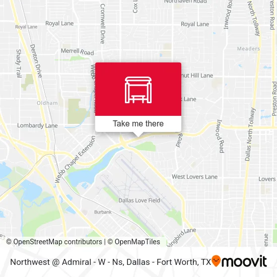 Northwest @ Admiral - W - Ns map