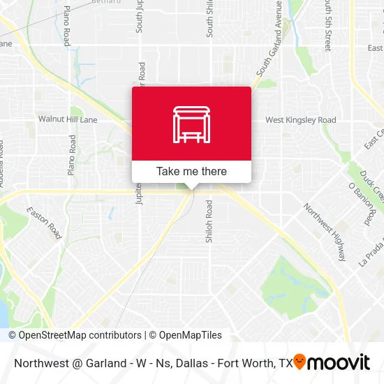 Northwest @ Garland - W - Ns map