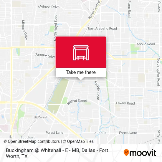 Buckingham @ Whitehall - E - MB map