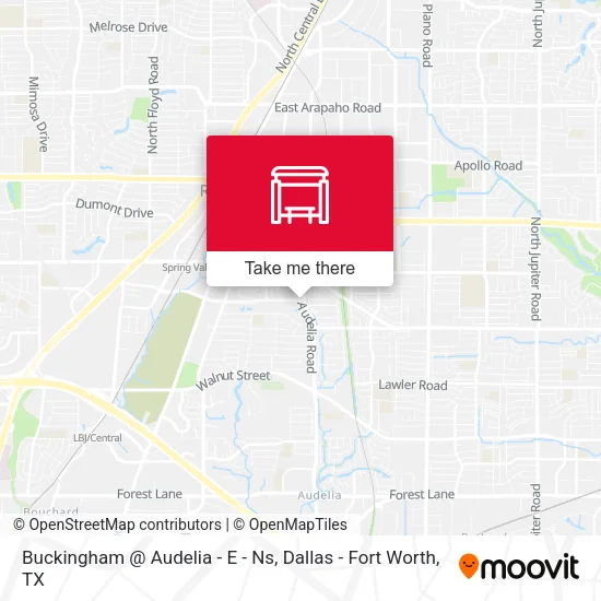 Buckingham @ Audelia - E - Ns map