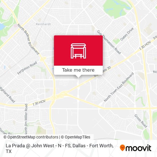 How to get to La Prada @ John West - N - FS in Dallas by Bus?