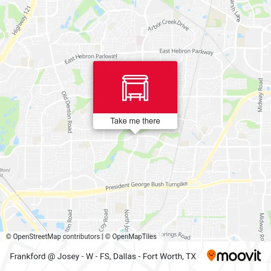 Frankford @ Josey - W - FS map