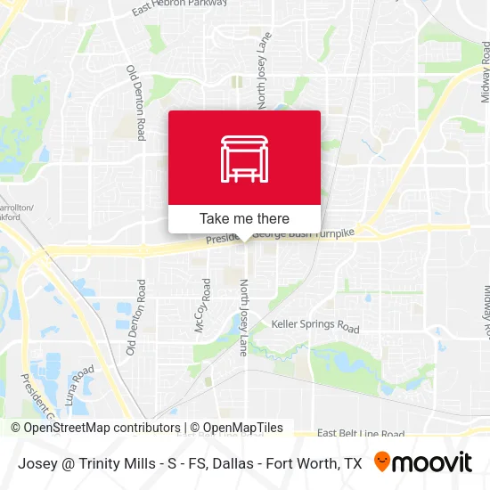Josey @ Trinity Mills - S - FS map
