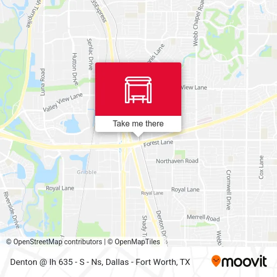 Denton @ Ih 635 - S - Ns map