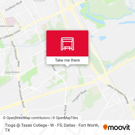 Tioga @ Texas College - W - FS map