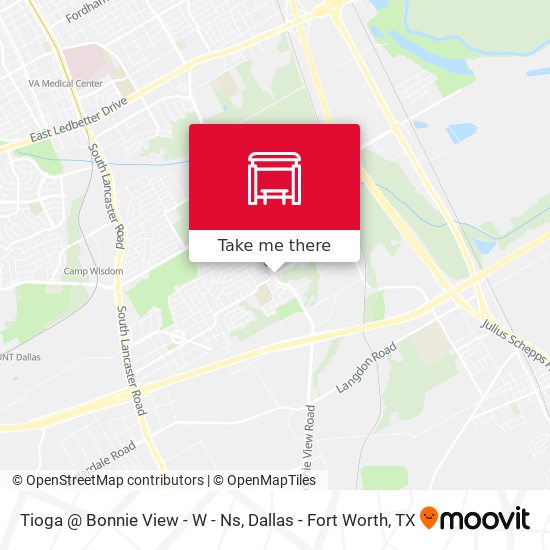 Tioga @ Bonnie View - W - Ns map