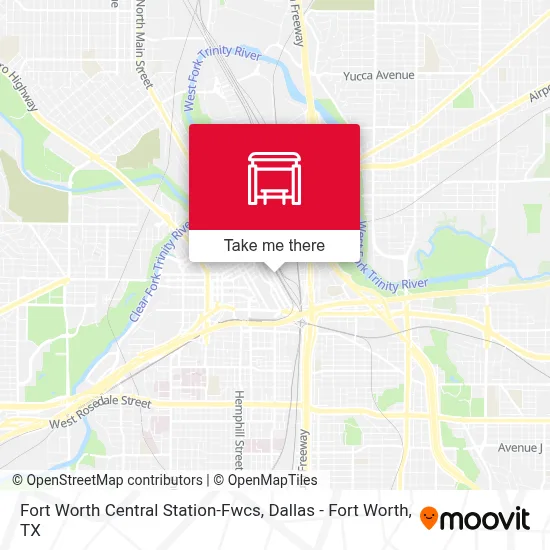 Fort Worth Central Station-Fwcs map