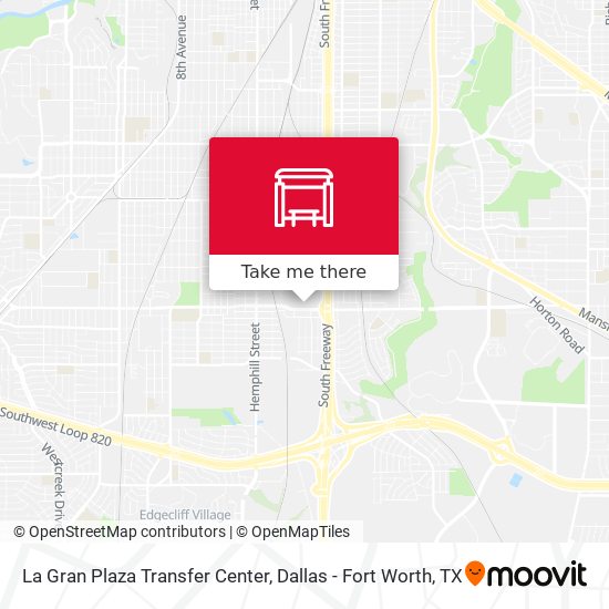 La Gran Plaza Transfer Center map