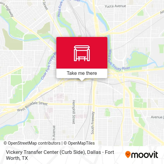 Vickery Transfer Center (Curb Side) map